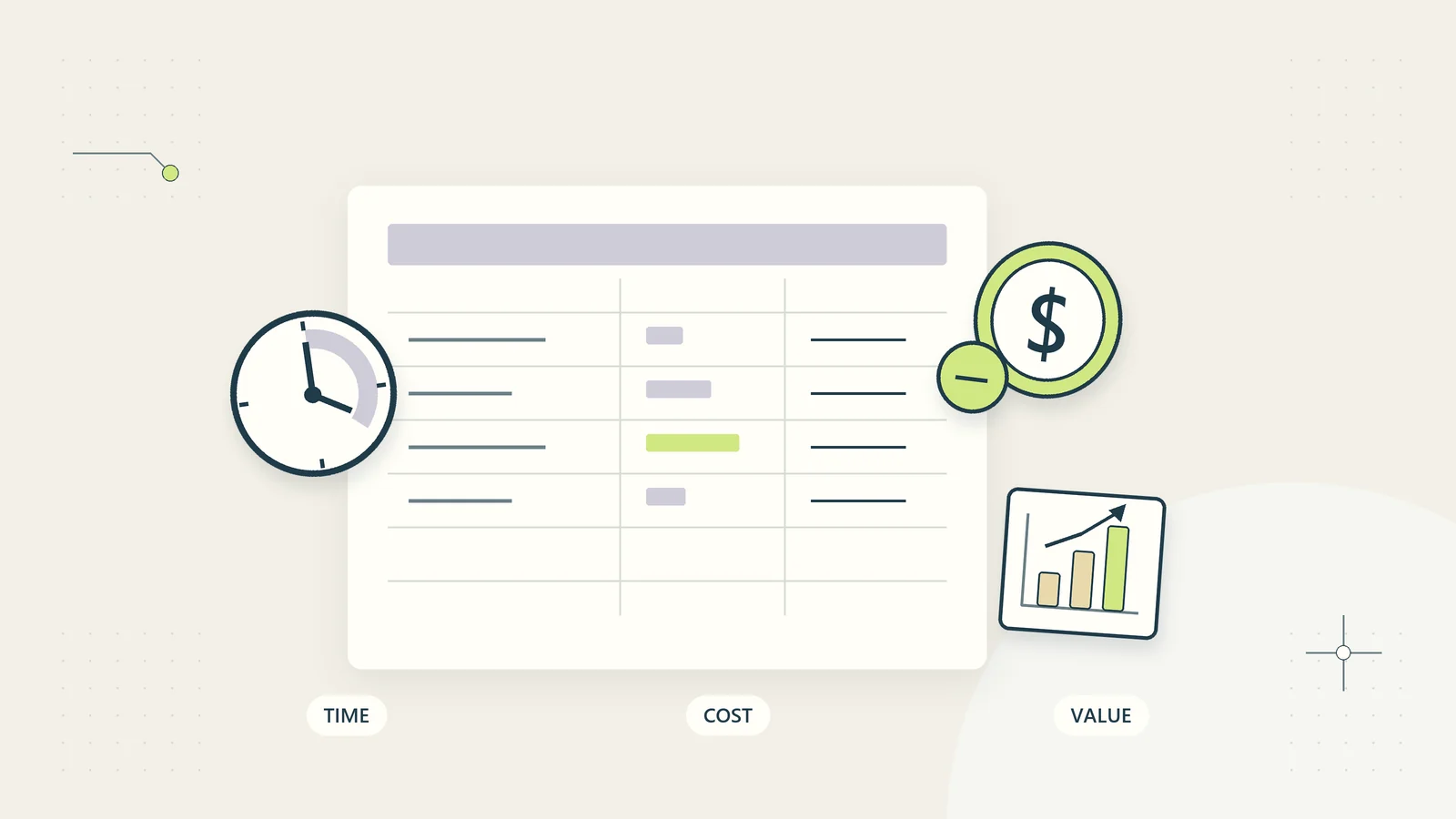 An ROI worksheet compares recovered time, real costs, and defensible value.