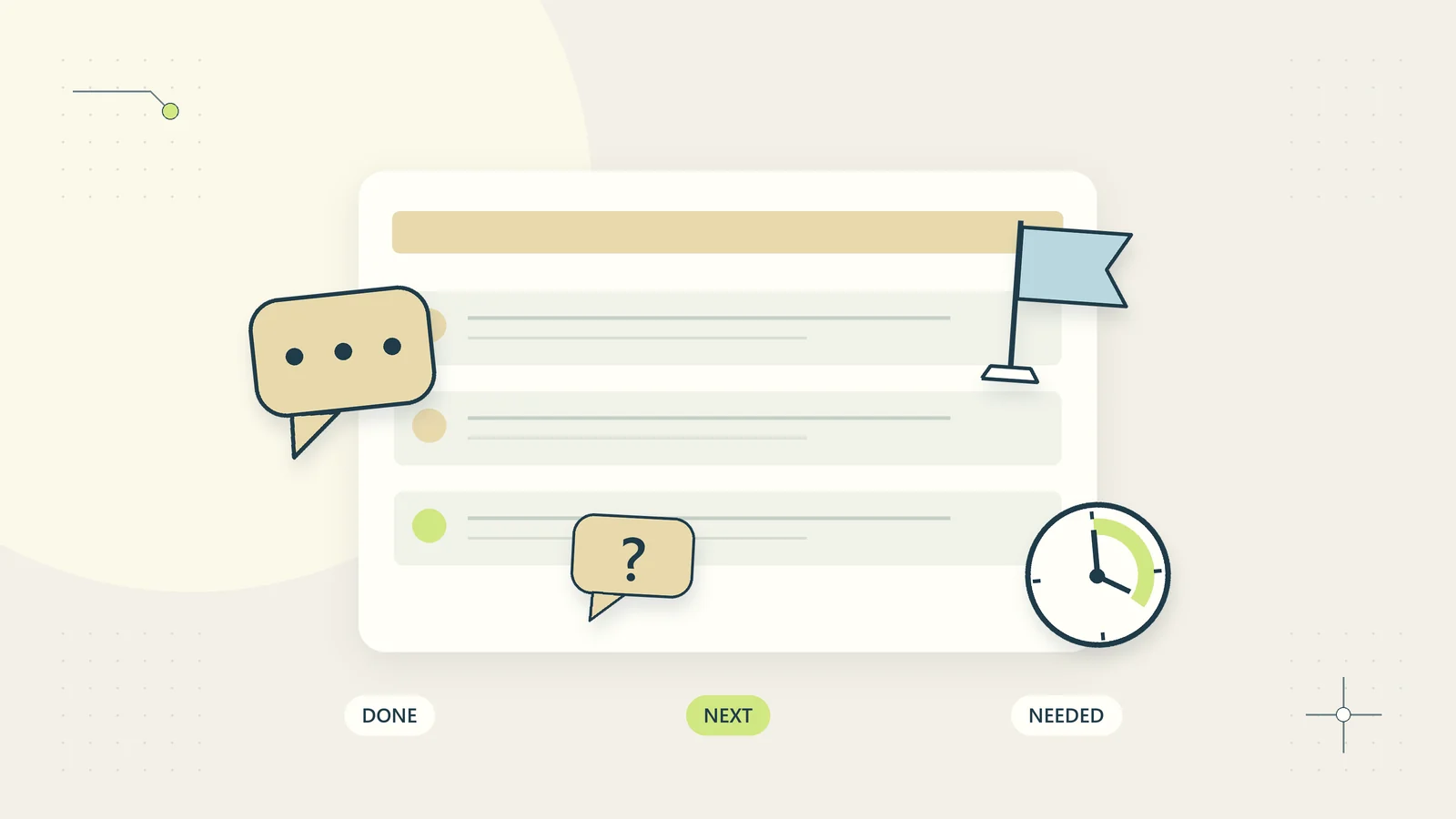 A concise client update distinguishes completed work, the next step, and information still needed.